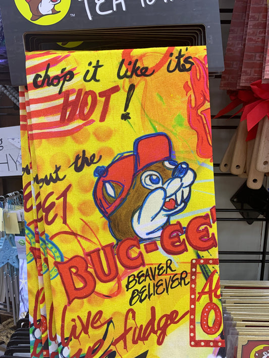 Bucees Kelly O’Neal “Chop it like it’s Hot” Tea Towel