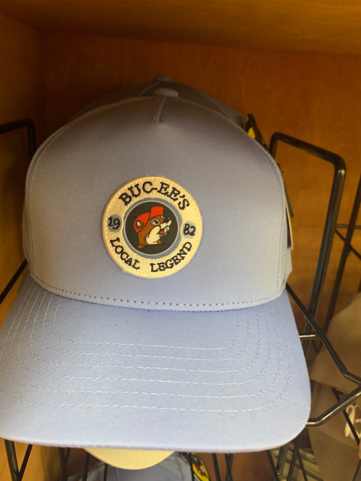 Buc-ees Grey Local Legend Ball Cap One Size