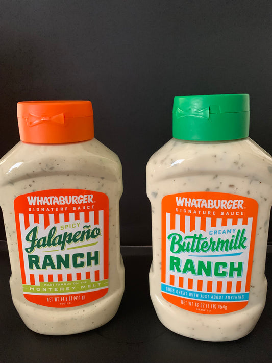 Whataburger Creamy Buttermilk Ranch Dressing 16 oz bottle