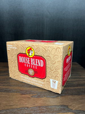 Buc-ees House Blend Arabica Coffee 12- K-cup or 12 oz Medium Grind Coffee