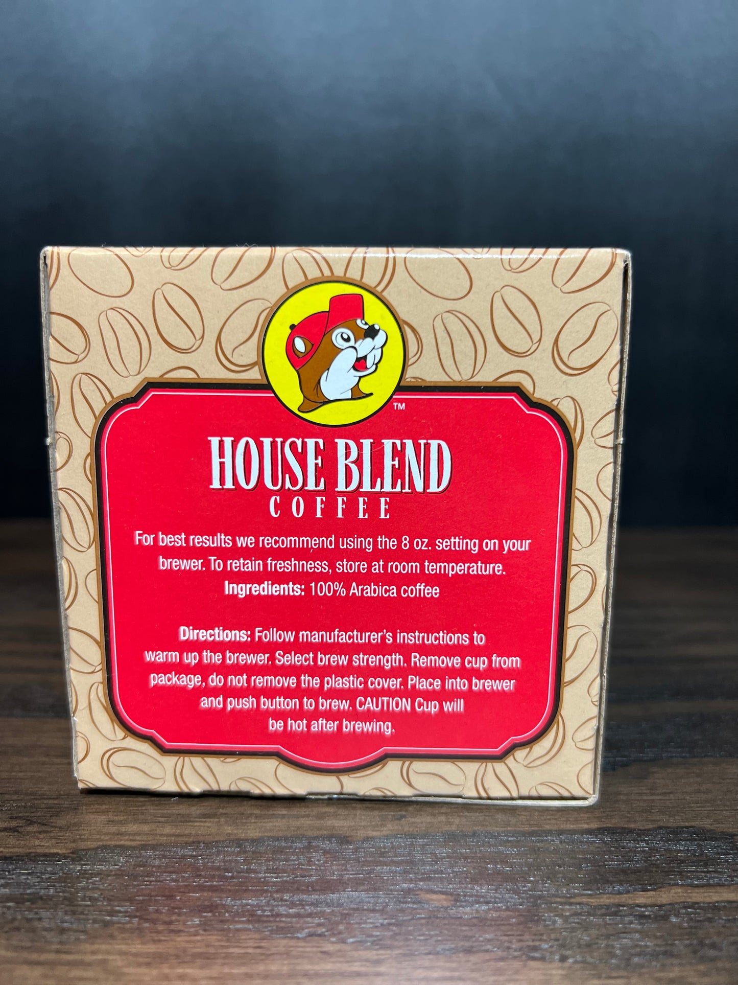 Buc-ees House Blend Arabica Coffee 12- K-cup or 12 oz Medium Grind Coffee