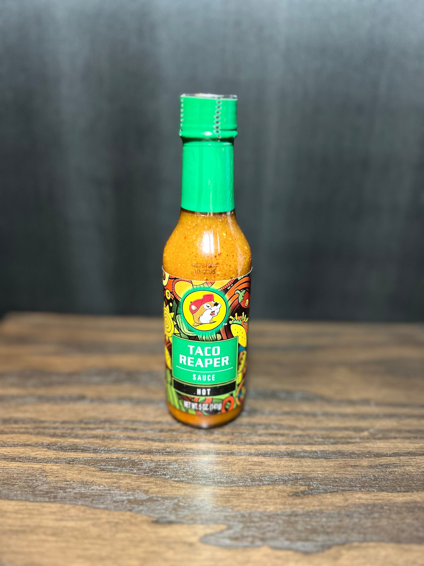 Buc-ees Hot Sauce Taco Reaper, Carolina Reaper, Ghost Pepper, Peach Habanero, and 7-POT Primo Pepper