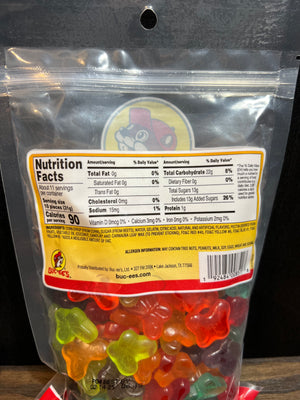 Buc-ees Gummi's Original 12 Flavor Bears, Sour Bears, and Flavored Butterflies
