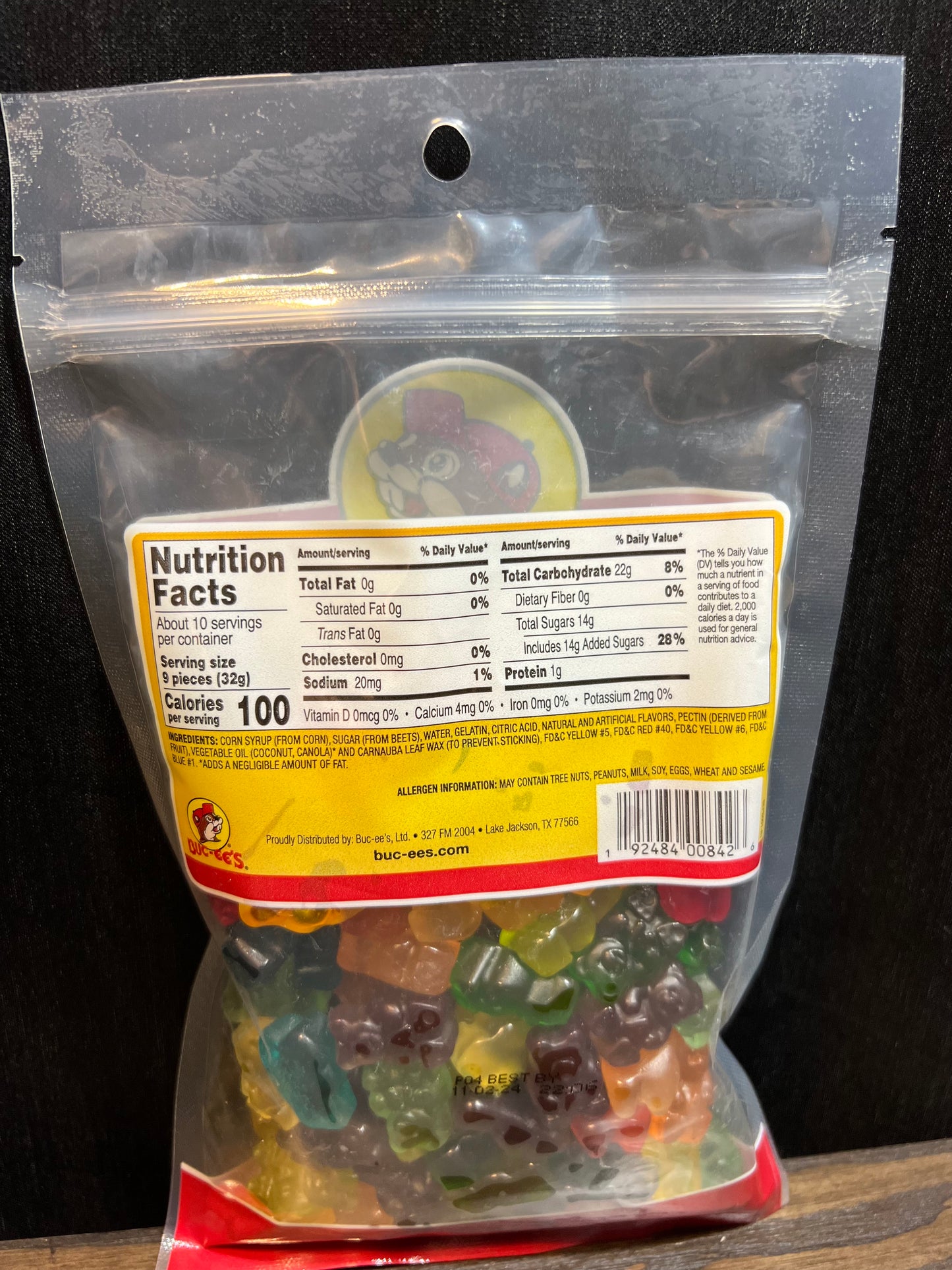 Buc-ees Gummi's Original 12 Flavor Bears, Sour Bears, and Flavored Butterflies