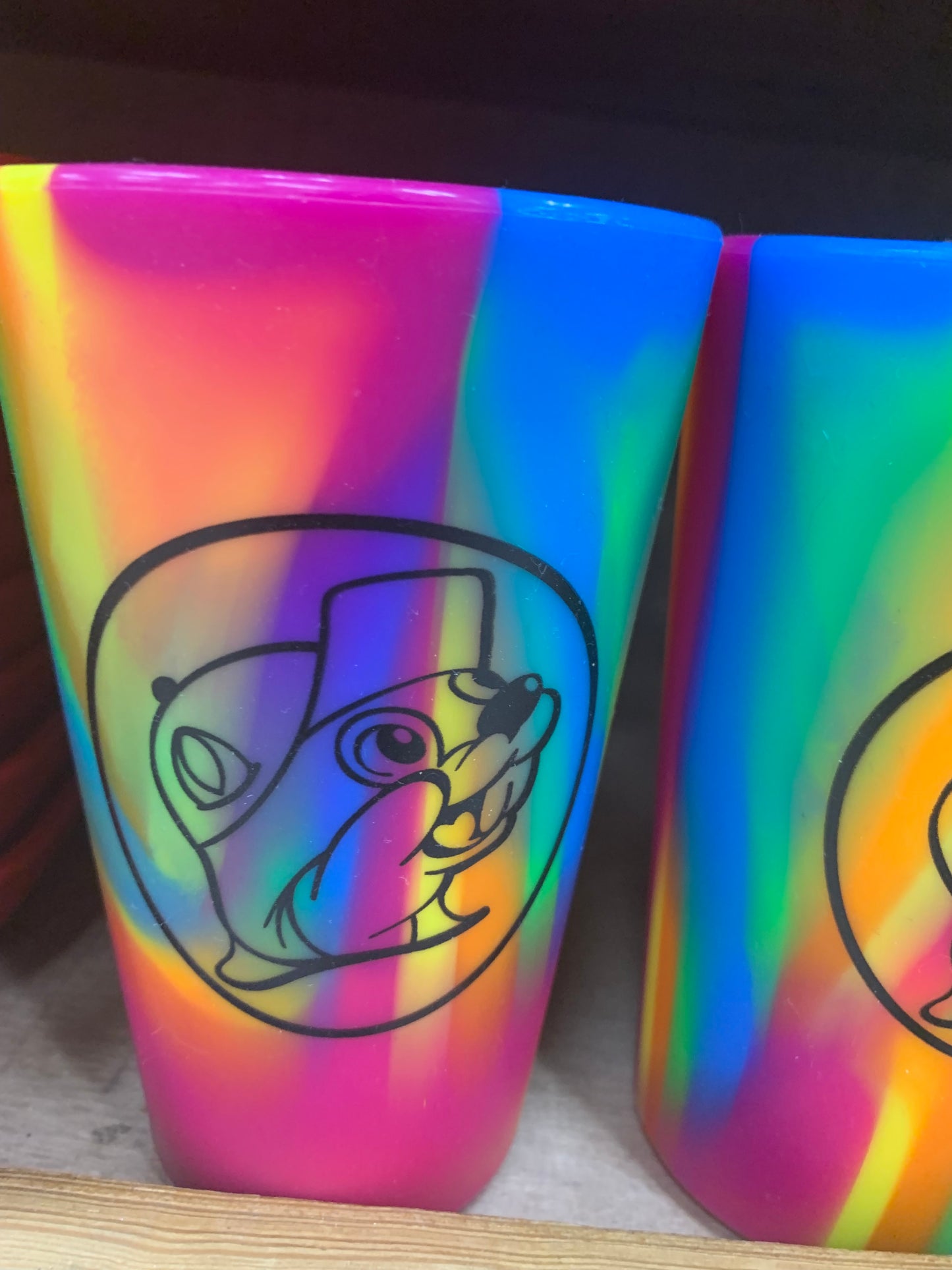 Buc-ees Hippy Hop Multicolored Pint Beer Cup