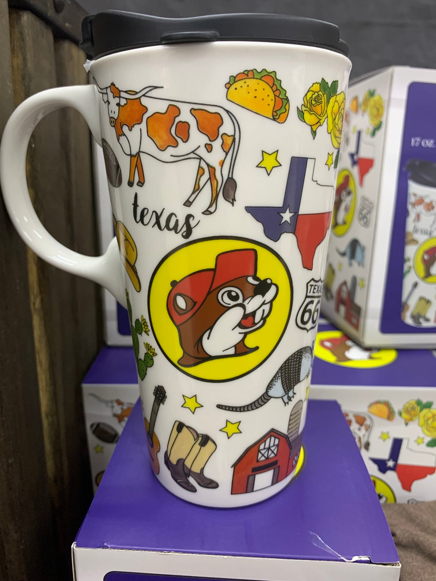 Buc-ees Collectible Texas Ceramic Mug  17oz