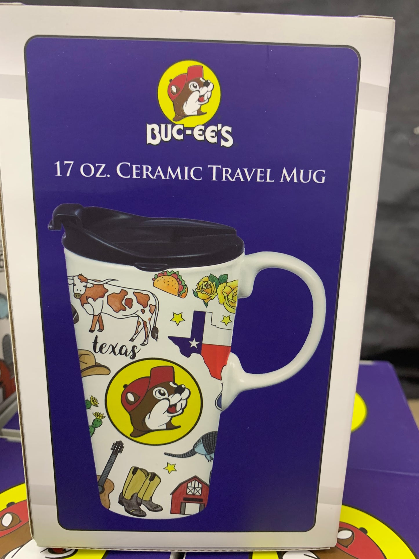 Buc-ees Collectible Texas Ceramic Mug  17oz