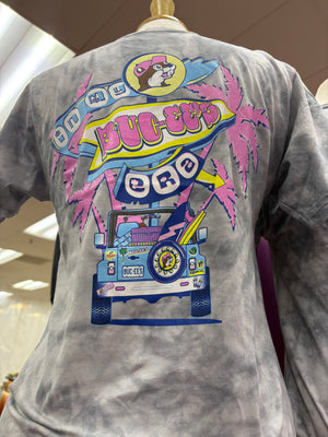 Buc-ee's Adult "I'm In My Buc-ee's Era" Gray and White Tye Dye T-Shirt